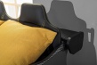 Detská posteľ auto Hero 80x160cm - biela/čierna/žltá