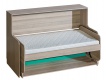 Multifunkčná sklápacia posteľ Groen - jaseň/antracit/zelená