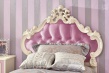 Detská posteľ s roštom Comtesa 90x200cm - alabaster/fialová