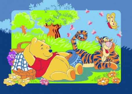 Detský koberec Disney medvedík Pu Winnie's Picnic