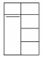 Dvojdverová šatníková skríňa REA Catania 1 - graph
