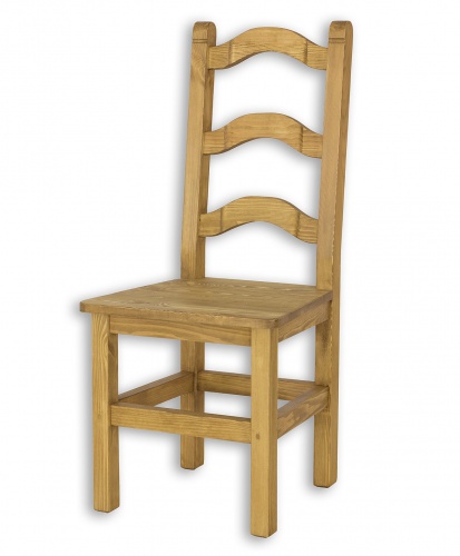 Jedálenská stolička z masívu SIL 01 sedliacka - K01