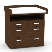 Komoda s prebaľovacím pultom REA Mickey - wenge