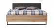Manželská posteľ Nathan 160x200cm - dub artisan/čierna
