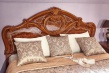 Manželská posteľ 160x200cm Elizabeth s plným čelom a roštom - orech