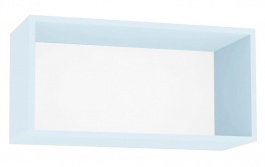 Závesná skrinka REA Rebecca 7 s dvierkami / bez dvierok - ice blue