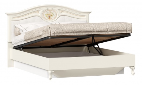 Manželská posteľ s úložným priestorom Valentina 180x200cm - alabaster