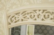 Nástenné zrkadlo s ornamentálnym rámom Sofia - béžová/lento