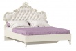 Manželská posteľ s roštom Comtesa 160x200cm - alabaster/champagne