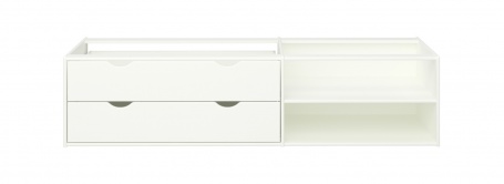 Úložný box so zásuvkami pod posteľ Dany - biely