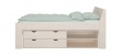 Úložný box so zásuvkami pod posteľ Dany - masív/biely