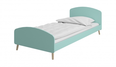 Detská posteľ Mokiana 90x200cm - mintova/masív