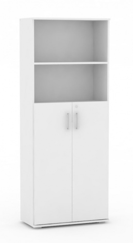 Široká kombinovaná skrinka REA Office S50 + D3 (2ks) - biela