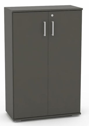 Široká dverová skrinka REA Office S30 + D3 (2ks) - graphite - výber dvierok