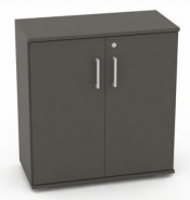 Nízka dverová skrinka REA Office S20 + D2 (2ks) - graphite
