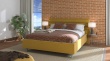 Manželská posteľ 160x200cm Corey - žltá/sivé nohy