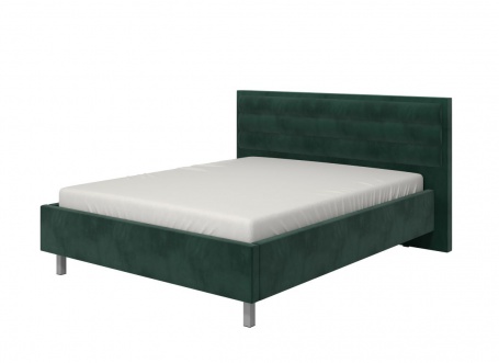 Manželská posteľ 160x200cm Corey - tm. zelená/sivé nohy