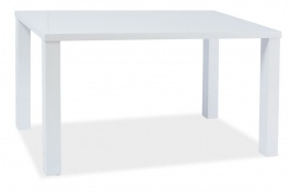 Jedálenský stôl MONTEGO 120x80cm - biely lesk