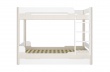 Poschodová posteľ s prístelkou Eveline 90x200cm - biela