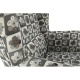 Křeslo ušák, látka patchwork N1, CHARLOT
