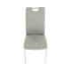 Jedálenská stolička, látka béžový melír / chróm, OLIVA NEW