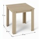 Jedálenský stôl, dub sonoma, 80x80, KRAZ