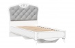 Detská posteľ s roštom 90x200cm Lily - biela/šedá