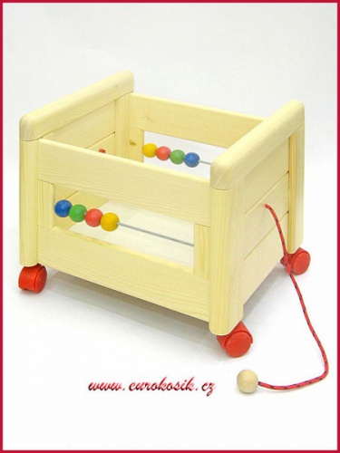 Dřevěný box na hračky bez víka