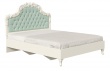 Manželská posteľ s roštom Margaret 160x200cm - alabaster/mintová