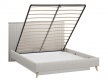 Čalúnená posteľ s úložnym priestorom 160x200cm Melody - šedá