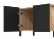 TV stolík Nibiru 160cm - dub artisan/čierna