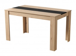 Jedálenský stôl George - dub artisan/čierna