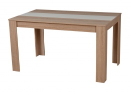 Jedálenský stôl George - dub sonoma/biela