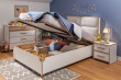 Študentská posteľ 100x200cm s úložným priestorom Dylan - v priestore