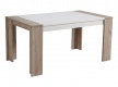Jedálenský stôl Robert 155x90cm - dub sivý/biela