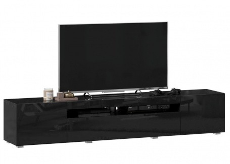 TV stolek 200cm Drax - čierny lesk