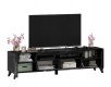 TV stolík s nohami 180cm Drax - čierny lesk