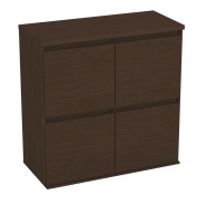 Komoda s 4 kontajnerovými zásuvkami REA Amy 17 - wenge