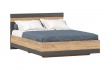 Manželská postel' Markus 160x200cm - dub zlatý/antracit