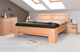 Masívna posteľ s úložným priestorom Hollywood 2 - 160/180 x 200cm - výber odtieňov