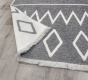 Obojstranný koberec Dylan - šedá/biela