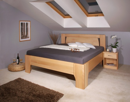 Masívna posteľ s úložným priestorom Olympia 1 - 160/180 x 200cm - výber odtieňov