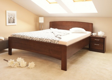 Masívna posteľ s úložným priestorom Evita 4 - 160/180 x 200cm - výber odtieňov