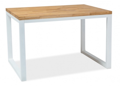 Jedálenský stôl LORAS II 150x90 dyha dub / biela