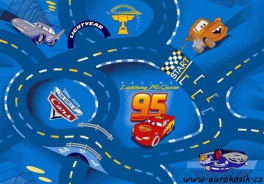 Detský koberec The World of Cars blue