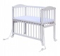 Postieľka so sťahovacím bokom Baby Scarlett 90x41cm - biela