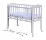 Postieľka so sťahovacím bokom Baby Scarlett 90x41cm - biela