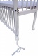 Postieľka so sťahovacím bokom Baby Scarlett 90x41cm - biela