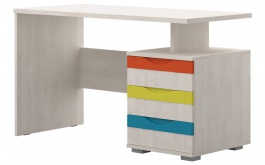 Detský písací stôl Alegria - borovica/multicolor