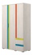 Detská šatníková skriňa Alegria - borovica/multicolor